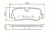 Колодки тормозные дисковые комплект 986494148 BOSCH