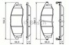Колодки тормозные передние дисковые 986494152 BOSCH