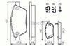 Передние тормозные колодки 986494157 BOSCH