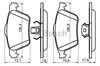 Передние тормозные колодки 986494158 BOSCH