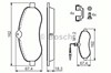 Передние тормозные колодки 986494163 BOSCH