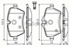 Колодки тормозные передние дисковые 986494168 BOSCH