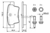 Задние дисковые колодки 986494199 BOSCH