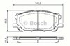 Передние тормозные колодки 986494218 BOSCH