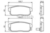 Колодки на тормоз задний дисковый 986494223 BOSCH