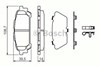 Колодки на тормоз задний дисковый 986494232 BOSCH