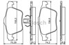 Колодки тормозные передние дисковые 986494245 BOSCH