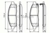 Колодки тормозные дисковые комплект 986494268 BOSCH