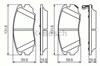 Передние тормозные колодки 986494279 BOSCH