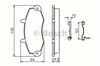 Колодки тормозные дисковые комплект 986494292 BOSCH