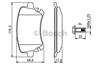 Колодки тормозные задние, дисковые 986494303 BOSCH