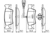 Колодки на тормоз задний дисковый 986494309 BOSCH