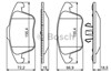 Колодки тормозные дисковые комплект 986494324 BOSCH