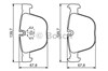 Колодки на тормоз задний дисковый 986494325 BOSCH