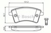 Передние тормозные колодки 986494332 BOSCH