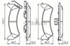 Колодки тормозные дисковые комплект 986494348 BOSCH