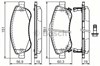 Колодки тормозные дисковые комплект 986494379 BOSCH