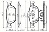 Колодки тормозные дисковые комплект 986494383 BOSCH