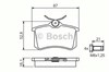 Колодки на тормоз задний дисковый 986494399 BOSCH