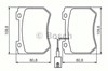 Передние тормозные колодки 986494402 BOSCH