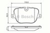 Комплект задних колодок 986494409 BOSCH