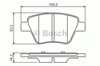 Задние тормозные колодки 986494416 BOSCH