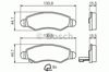 Колодки тормозные 986494458 BOSCH