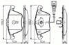 Колодки тормозные передние дисковые 986494550 BOSCH