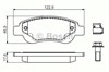 Колодки тормозные передние дисковые 986494606 BOSCH