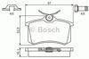 Задние дисковые колодки 986494621 BOSCH