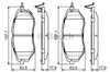 Передние тормозные колодки 986494679 BOSCH