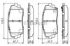 Колодки тормозные передние дисковые 986494688 BOSCH