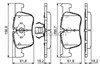 Колодки тормозные передние дисковые 986494689 BOSCH