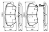 Колодки передние 986494691 BOSCH