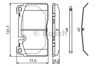 Передние тормозные колодки 986494694 BOSCH