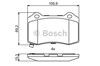 Задние колодки 986494708 BOSCH