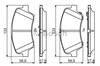 Передние тормозные колодки 986494712 BOSCH