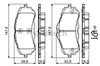 Колодки тормозные дисковые комплект 986494714 BOSCH