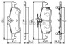 Колодки тормозные дисковые комплект 986494719 BOSCH