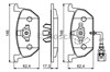 Передние тормозные колодки 986494721 BOSCH