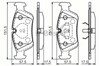 Колодки тормозные дисковые комплект 986495060 BOSCH