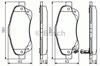 Колодки передние 986495083 BOSCH