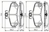 Комплект задних колодок 986495173 BOSCH