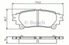 Задние тормозные колодки 986495174 BOSCH