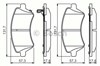 Передние тормозные колодки 986495243 BOSCH