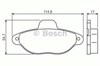 Колодки передние 986495255 BOSCH