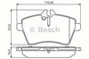 Тормозные колодки 986495273 BOSCH