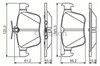 Задние дисковые колодки 986495346 BOSCH