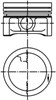 Поршня на 1 цилиндр, STD 99927600 KOLBENSCHMIDT