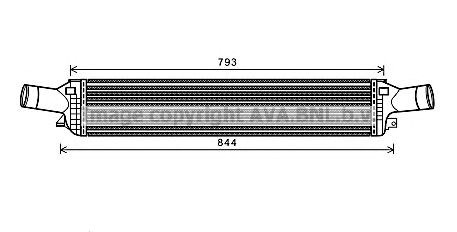 Охладитель наддувочного воздуха AIA4319 AVA